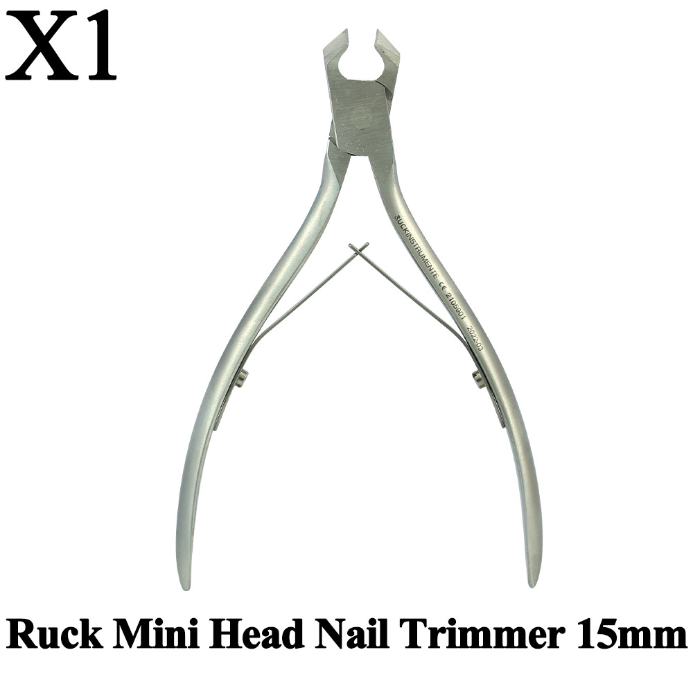 Ruck Mini Head Nail Trimmer 15mm Professional Manicure Pedicure Cutter SS Tools