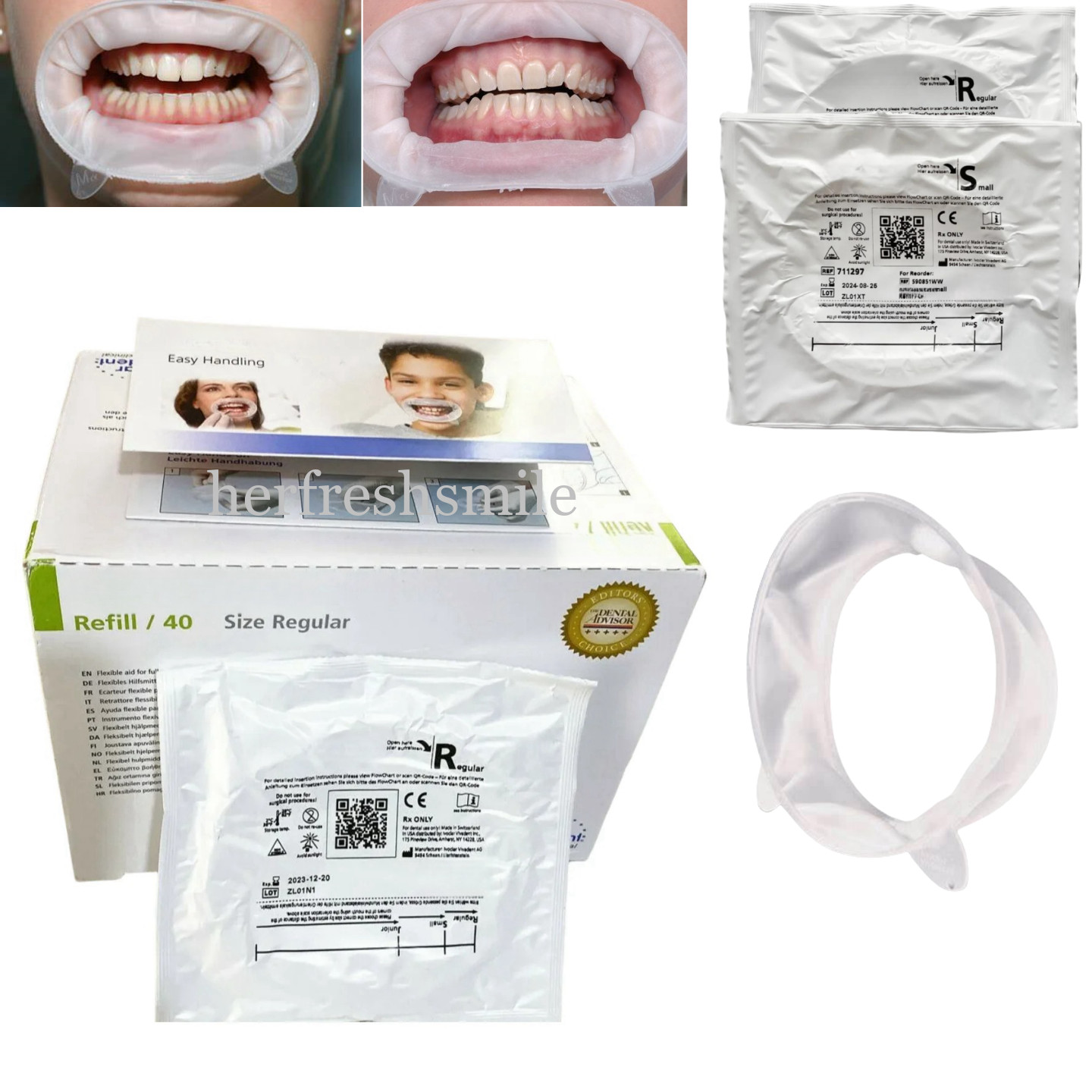2-50Pcs Dental 3D Lip Mouth Opener Optragate Cheek Retractors Regular Small