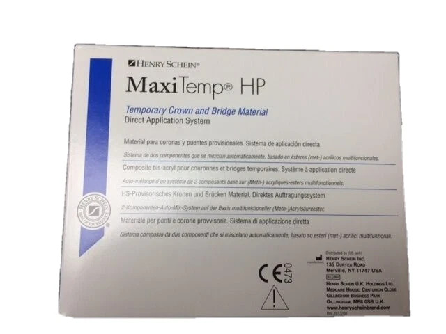 Temporary Crown and Bridge Material Cartridge MaxiTemp A2 50mL +short free tips