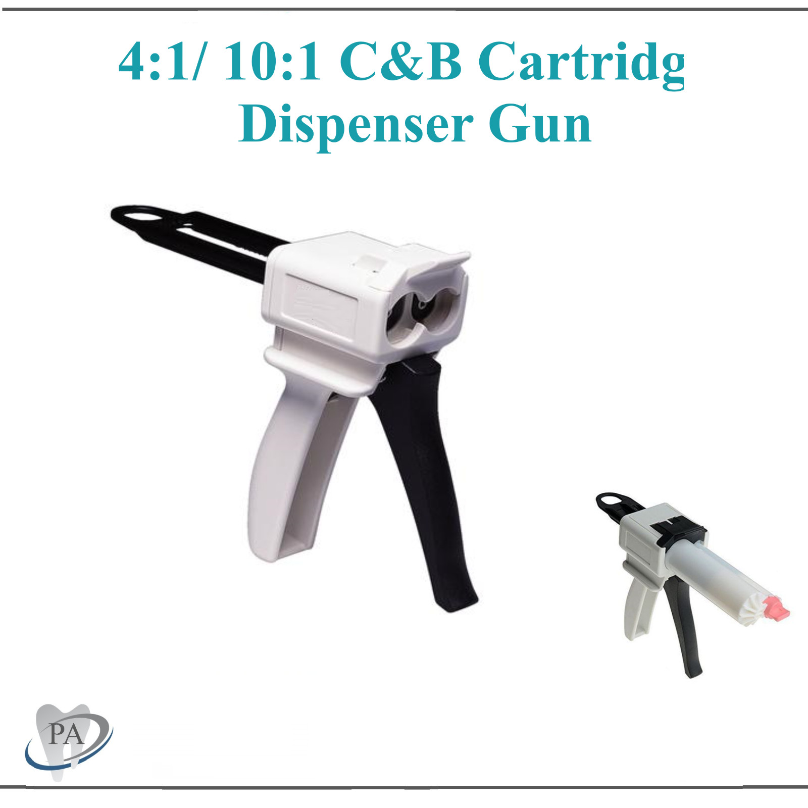 Dispensing Gun For Temporary Crown Bridge Material Cartridge Dispenser 4:1/10:1