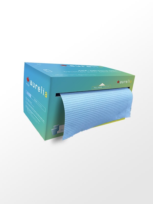 AURELIA SELF-ADHESIVE BIBS 125/ROLL BLUE