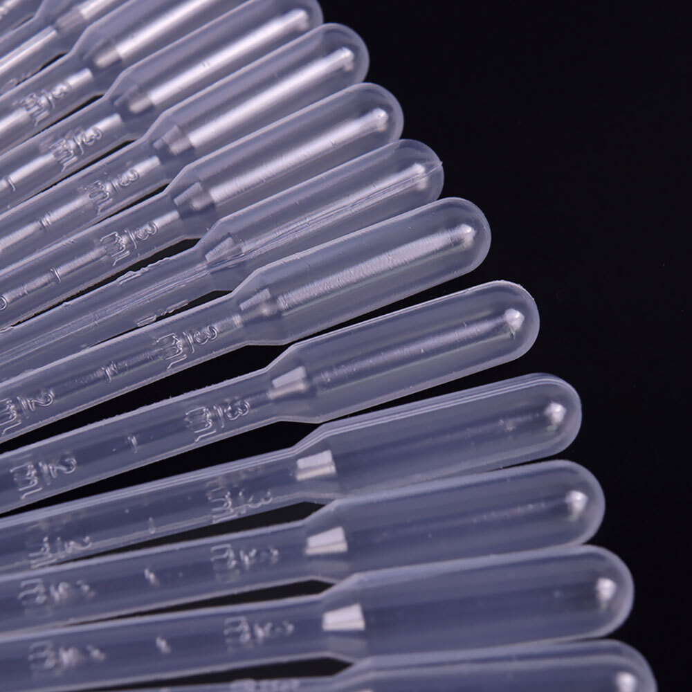 Disposable 1/2/3/5ml Eye Dropper Set Transfer Lab Graduated Pipettes 200/400Pcs