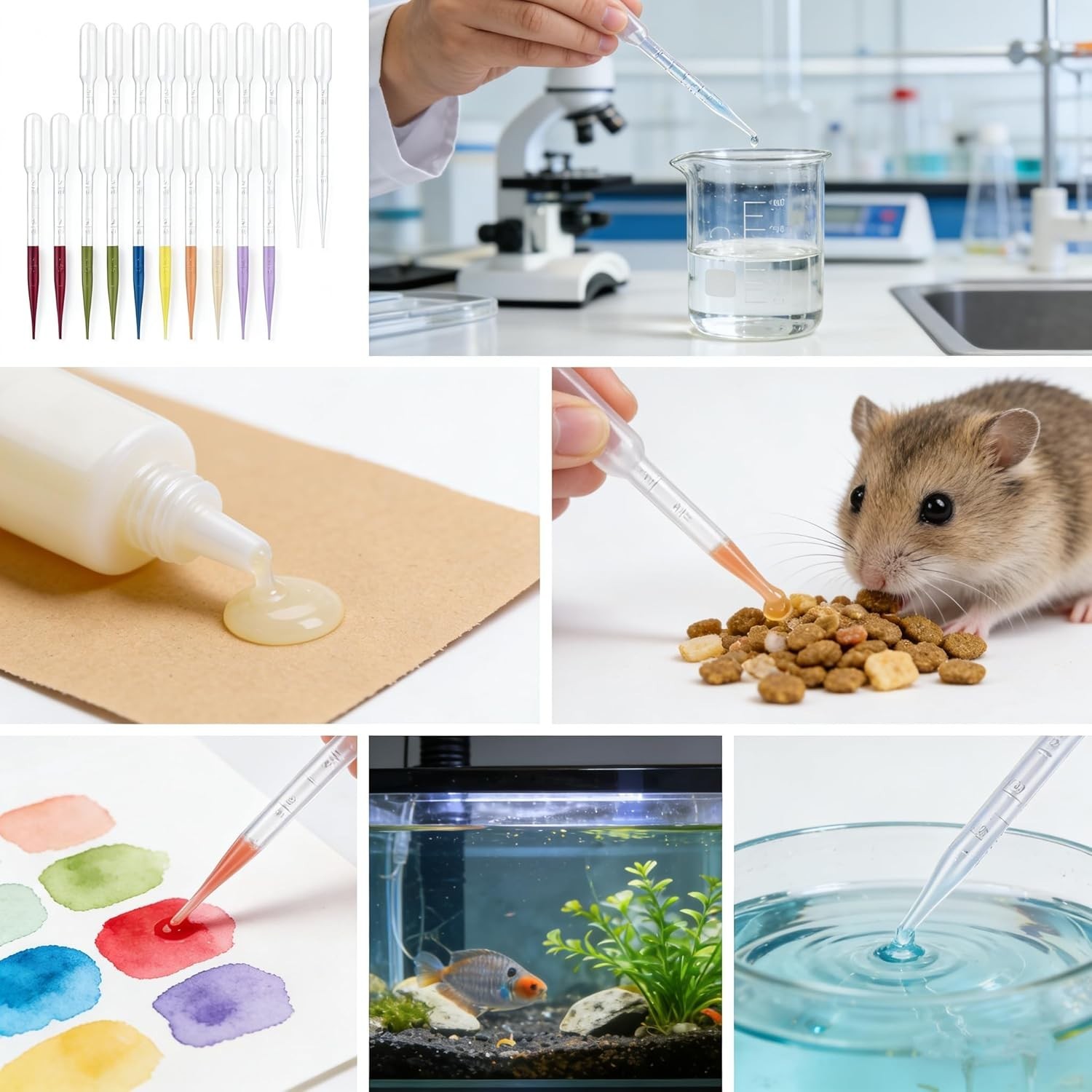 Versatile 50PCS 3ML Plastic Pipettes for Essential Oils & Science Experiments