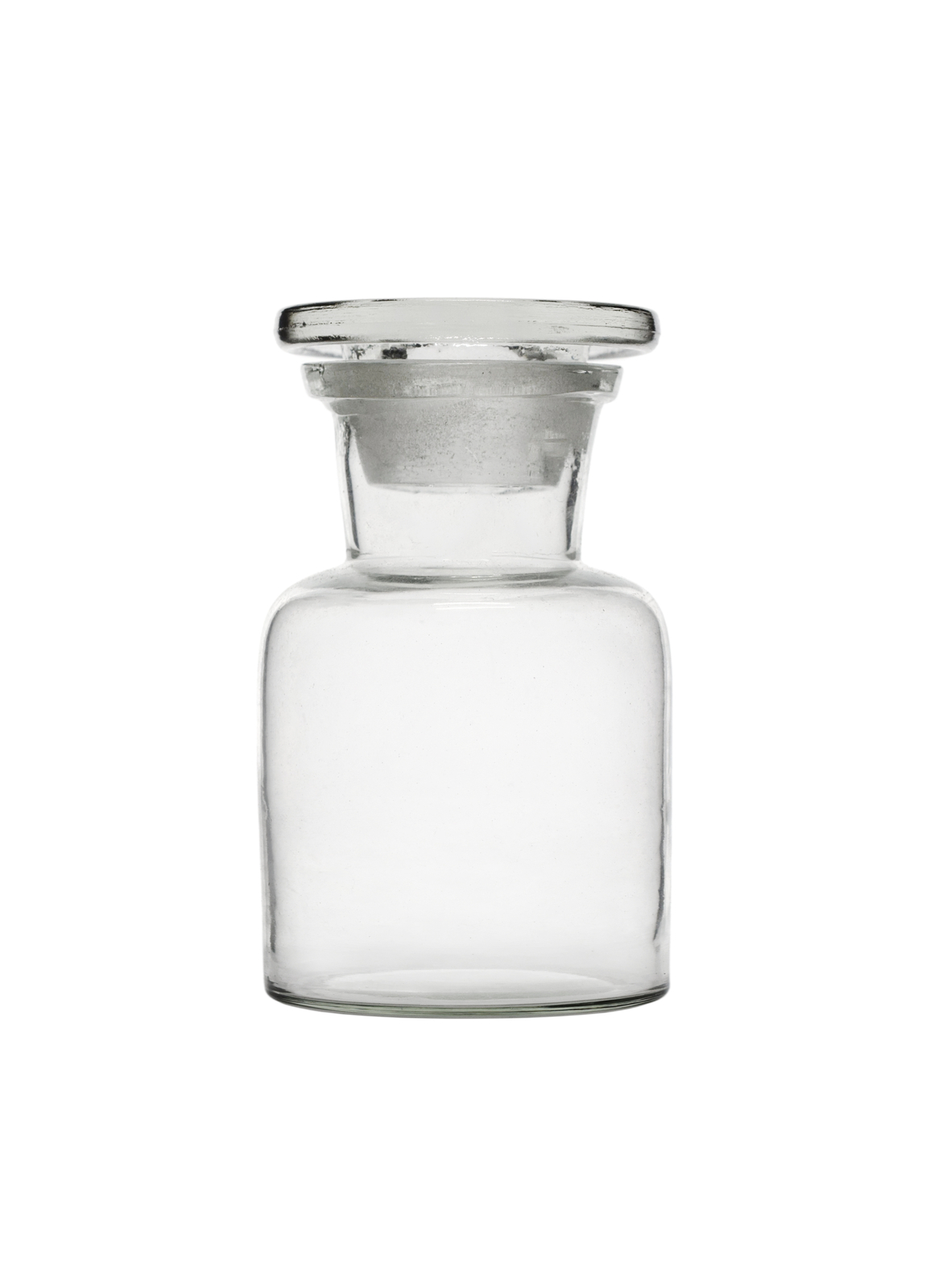Reagent Bottle, 30ml – Wide Neck – Glass Stopper – Soda Glass – Eisco Labs
