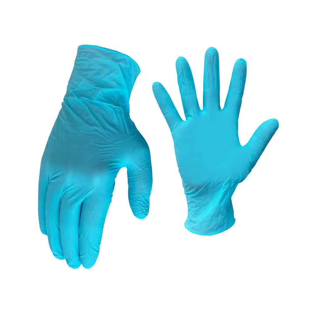 Nitrile Disposable Gloves Blue 100ct 3.5mil Latex Free Cleaning Automotive