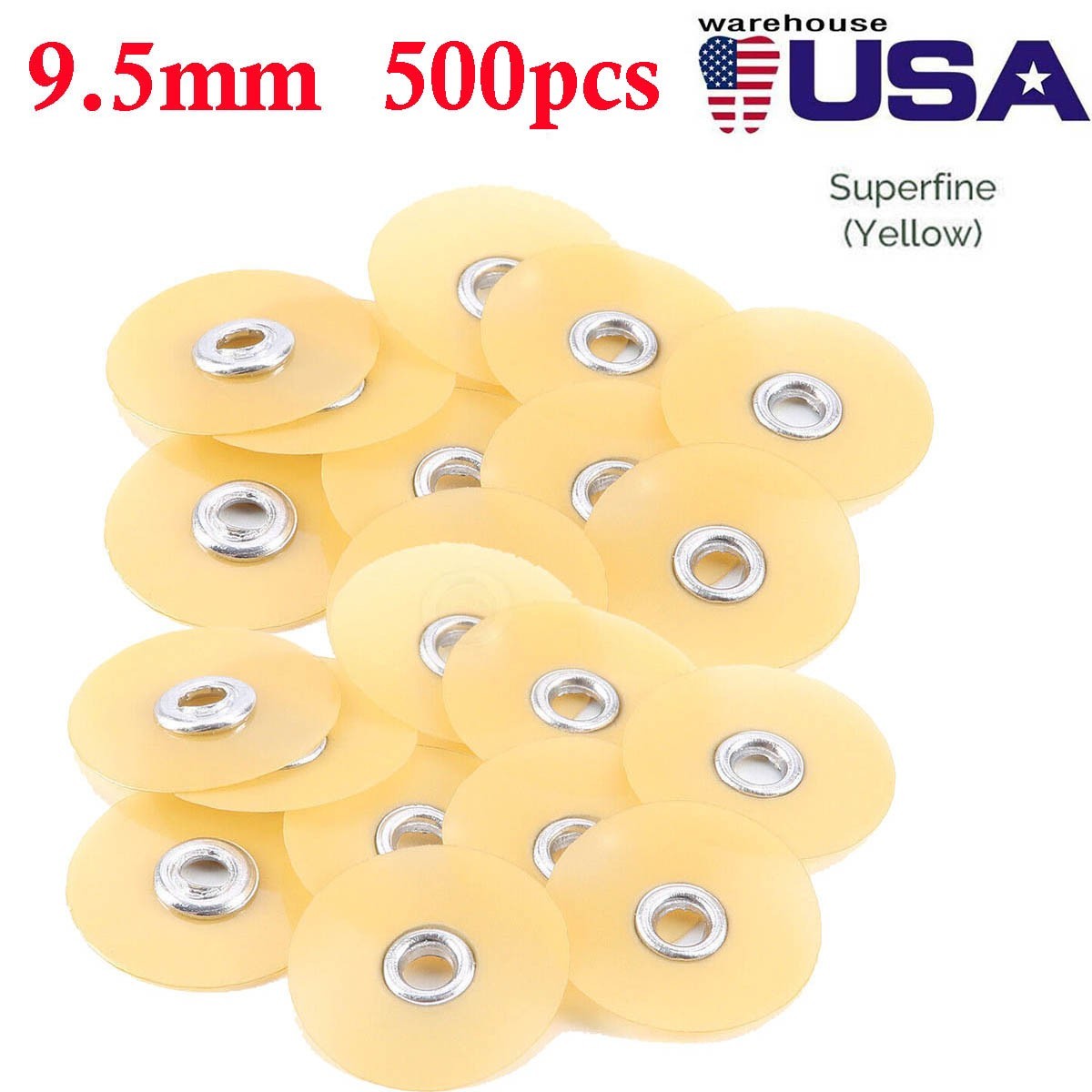 Dental Flex Composite finishing polishing discs Soft type 12.7mm/9.5 mm 500 pcs