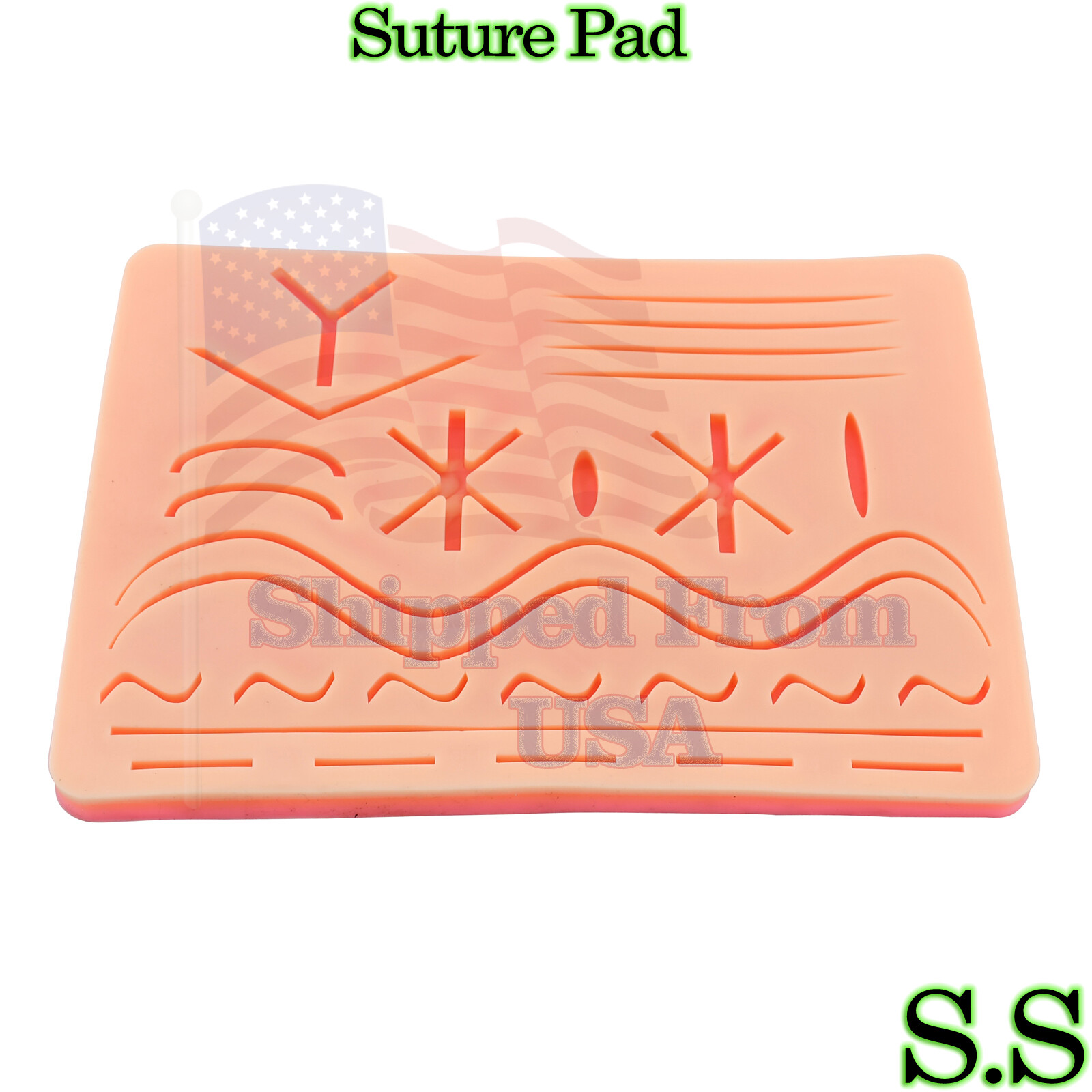 Suture Training pad 3 layer joint 27 wounds ultra silicon skin practice kit pads