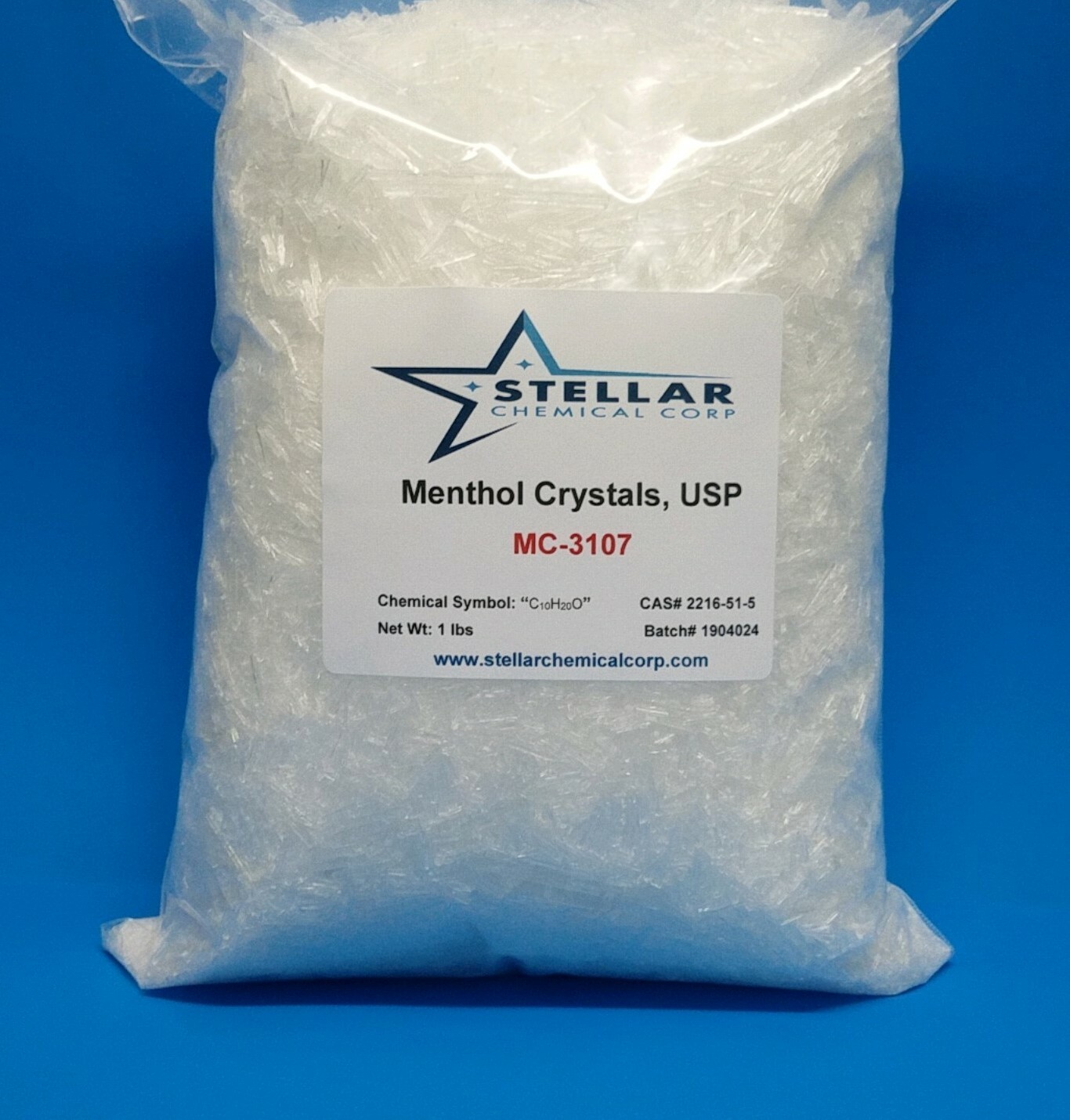 Menthol Crystals, USP 100% Pure & Natural 3 Pounds (48 oz)
