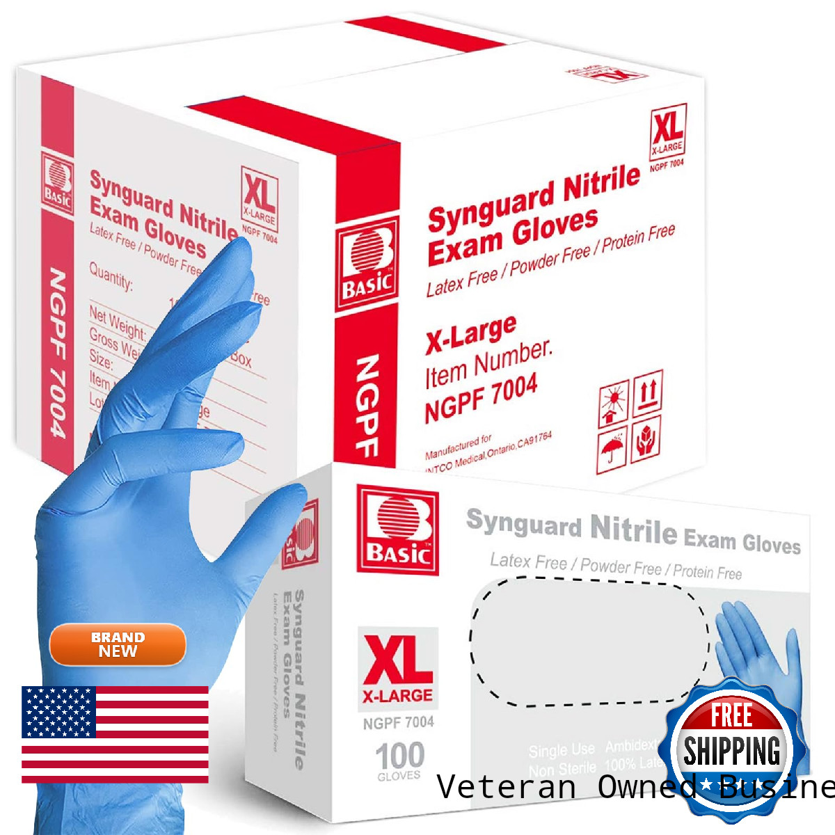 Jointown Basic Nitrile Exam Gloves Medical Blue Gloves Disposable Latex