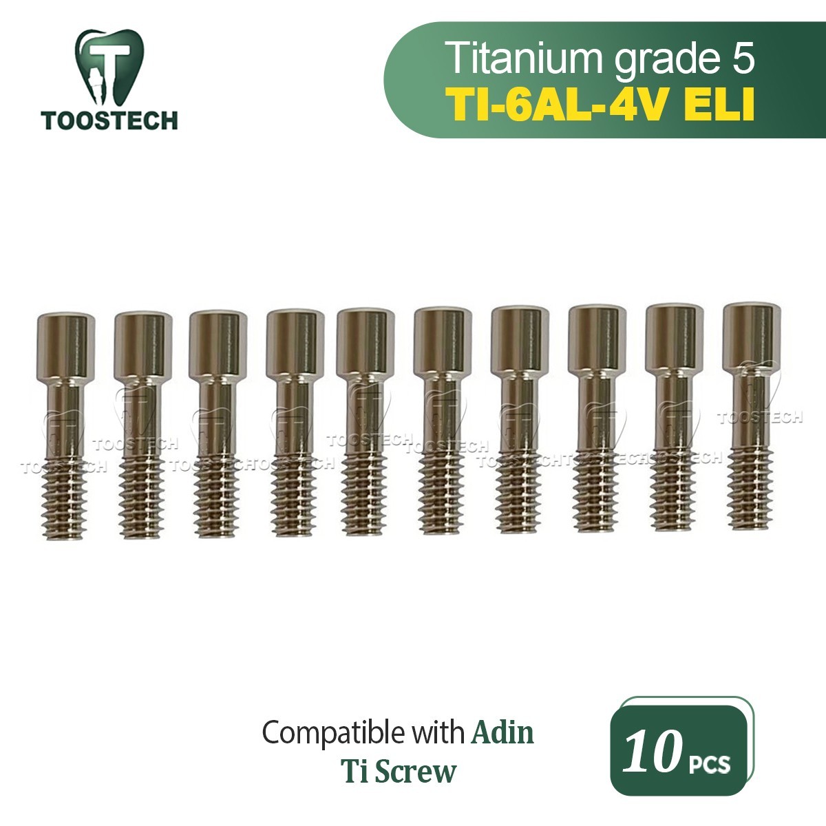 10pcs Titanium connection screw Ti abutment screw compatible with Adin RP