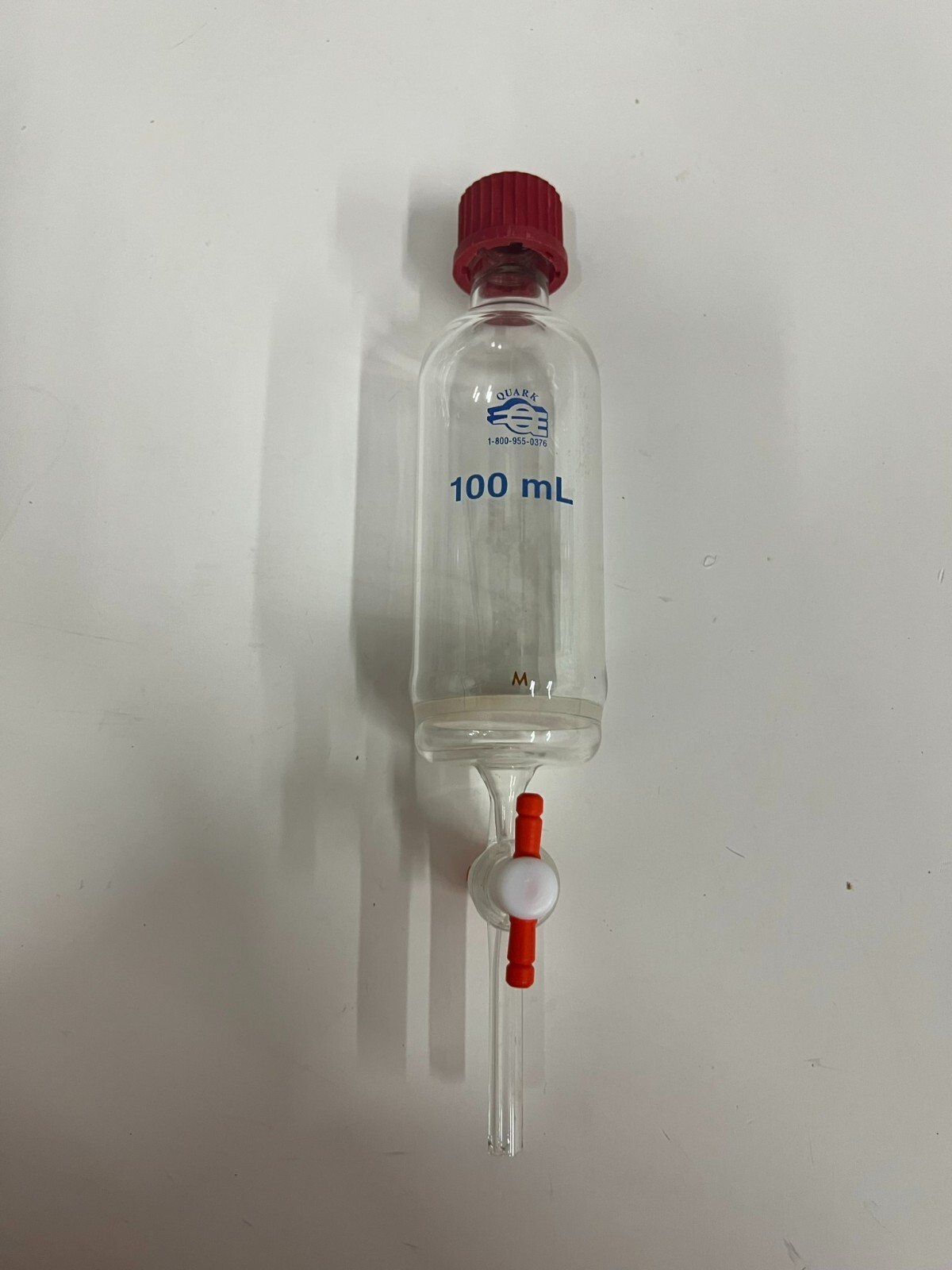 Peptide Synthesis Vessel Solid Phase 100 mL with Medium Frit GL14 Thread