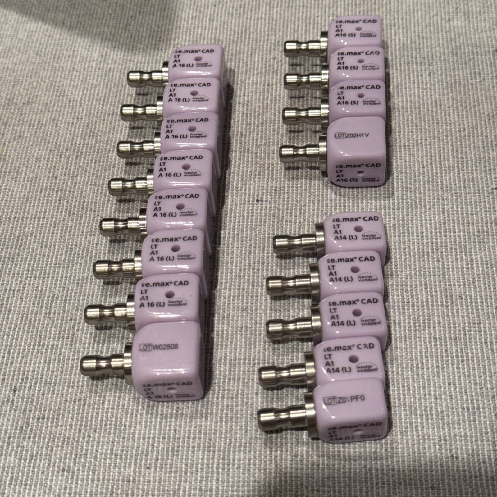 Ivoclar IPS E.max CAD For Cerec Implant Block combo. Refer to photos