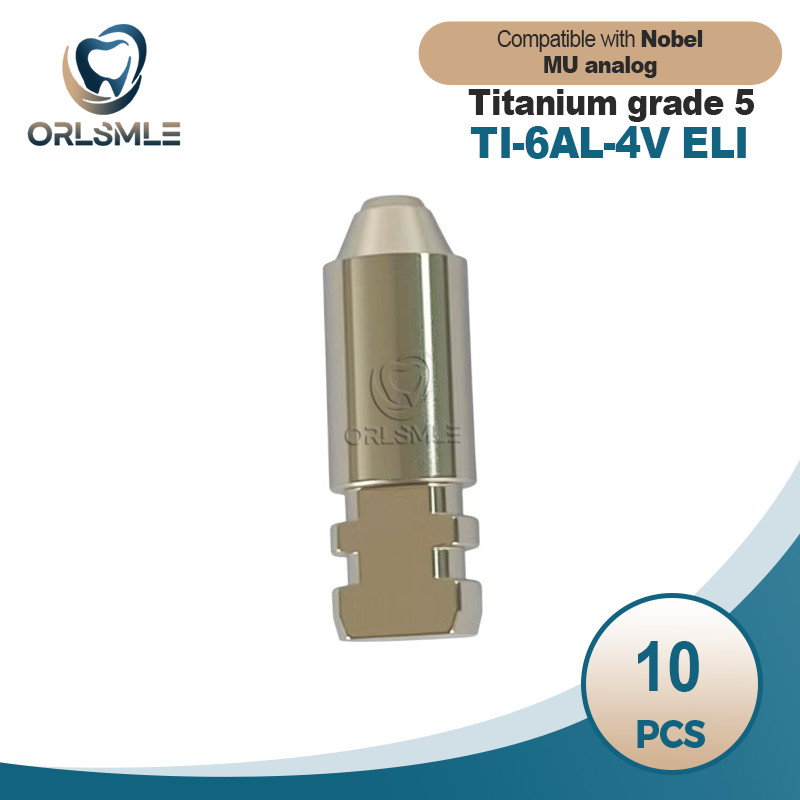 10 pcs Dental Ti lab analog MU analog compatible with Nobel Biocare DESS 4.8