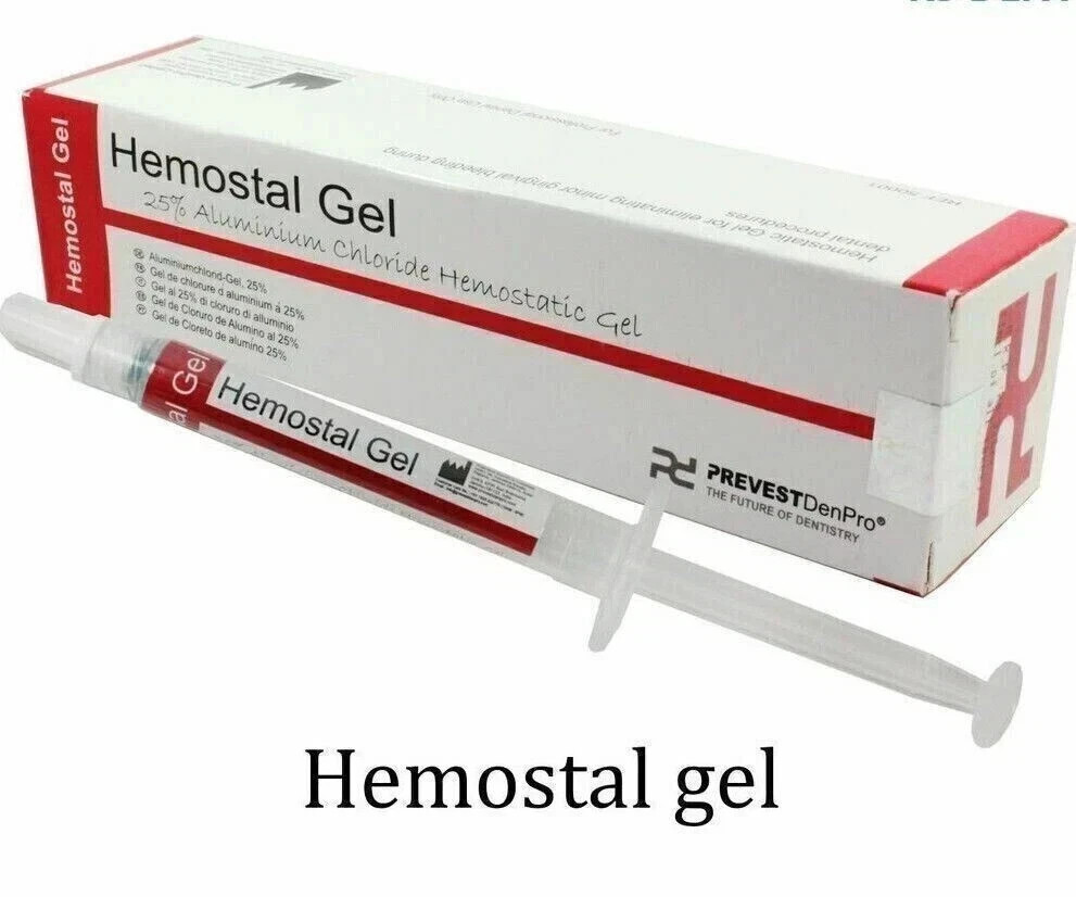 Hemostal Hemostatic gel 25% Aluminium Chloid Prevest Denpro Free II Ship