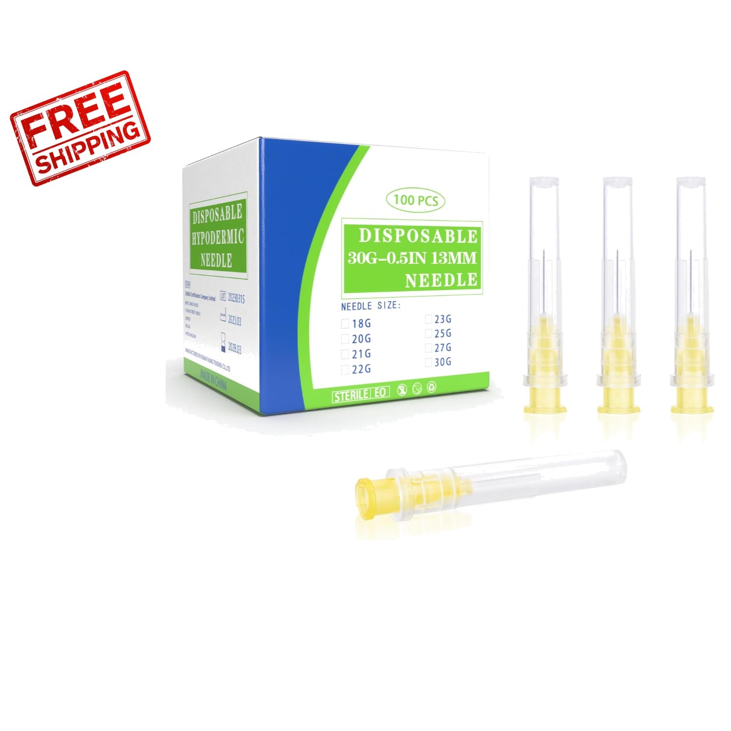 Durable 30G Disposable Needles with Caps – Perfect for All Liquid Dispensing