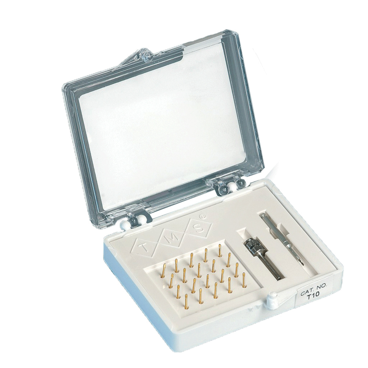 Coltene TMS Bulk Kit, Minim Silver, Gold-Plated Stainless Steel, 200 pcs