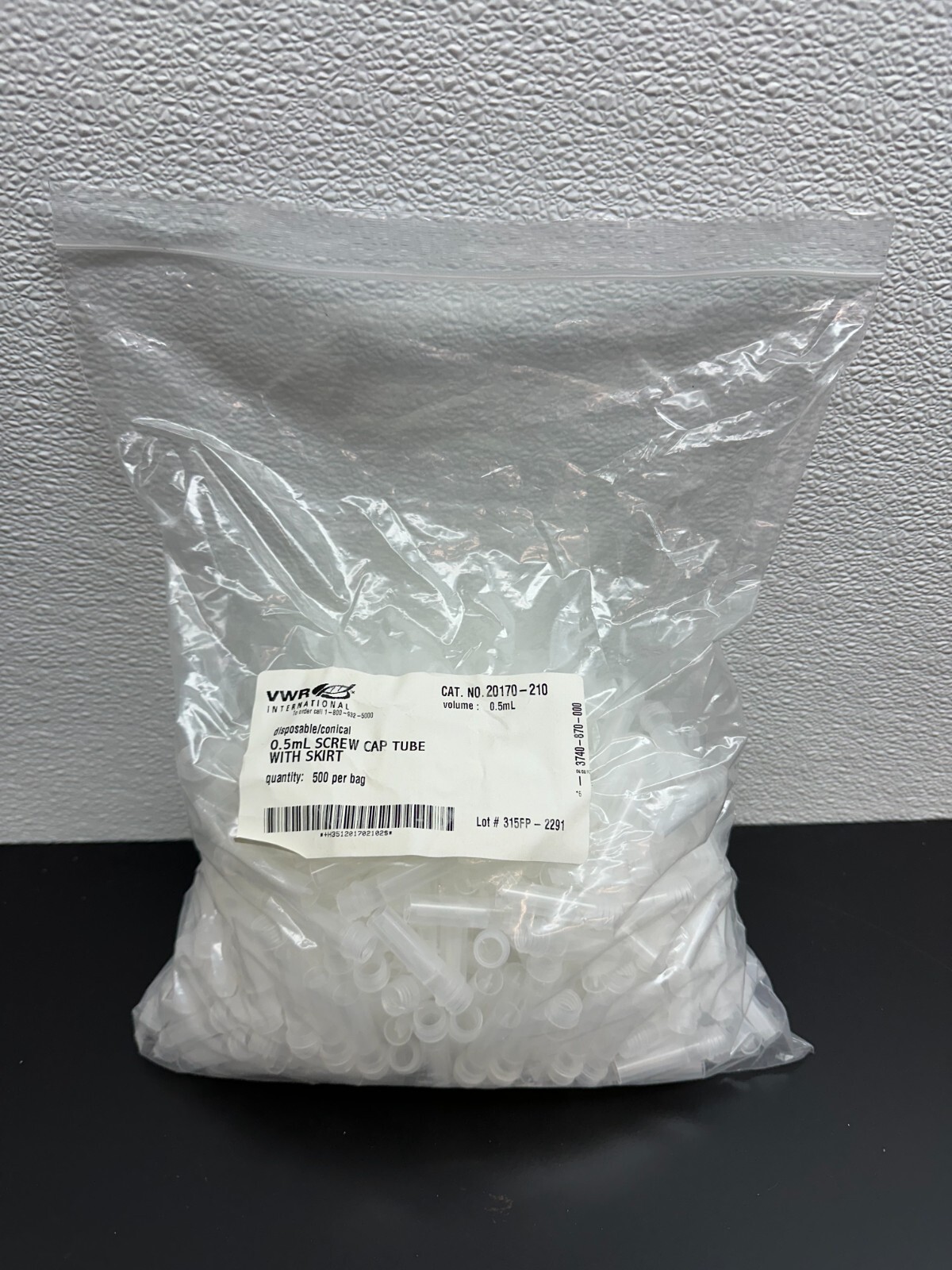 VWR Cat No 20170-210 0.5mL Screw Cap Tube with Skirt No Caps