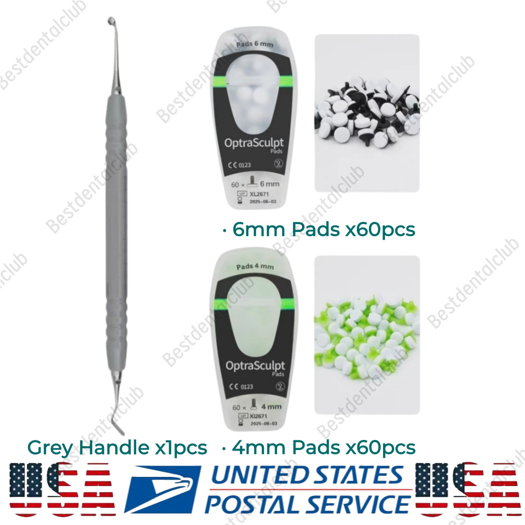 Dental OptraSculpt Foam Pads Veneer Composite Resin Filling Spatula Handle USA