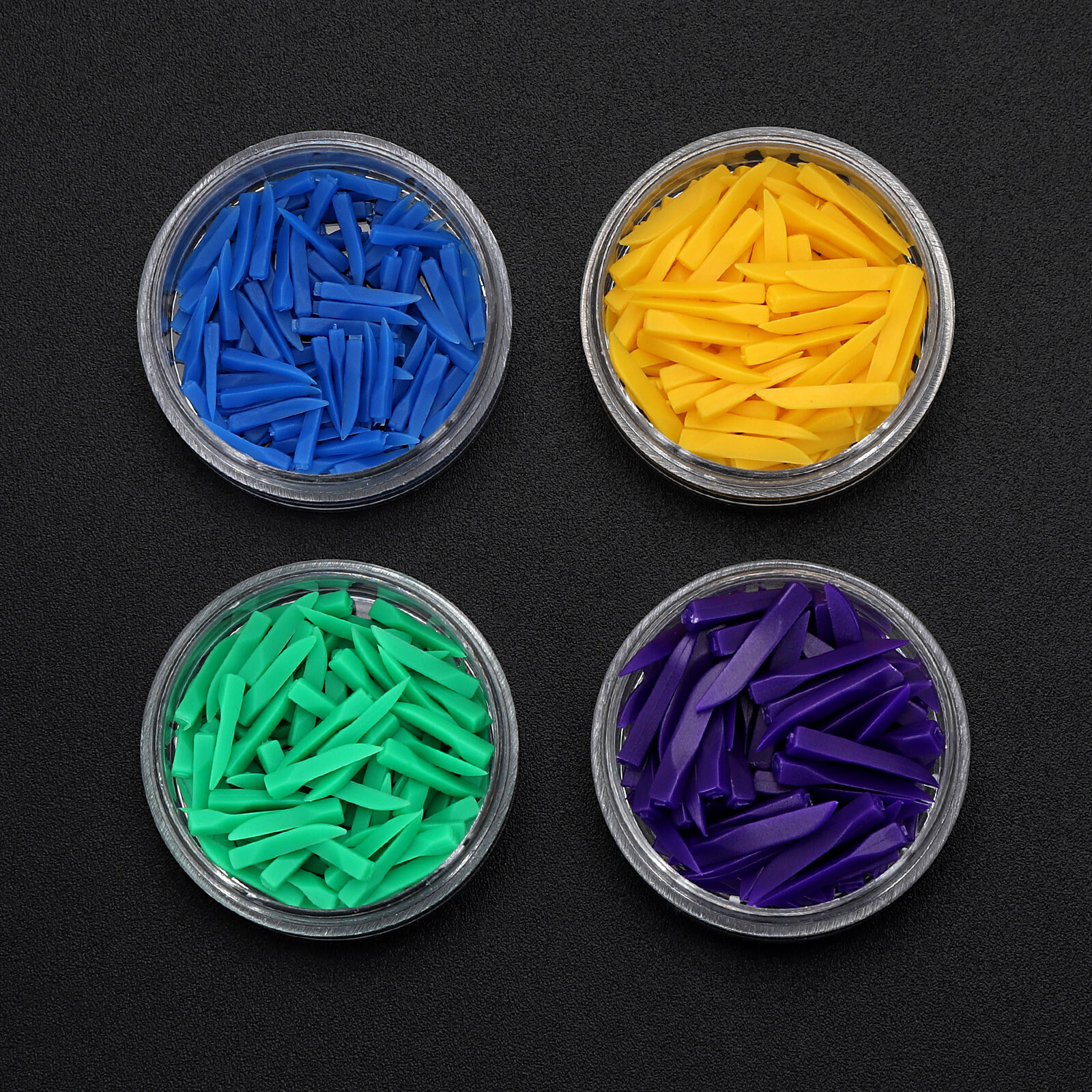 100/400Pcs Dental Plastic Wedges Disposable Interdental Wedges 4 Sizes XS/S/M/L