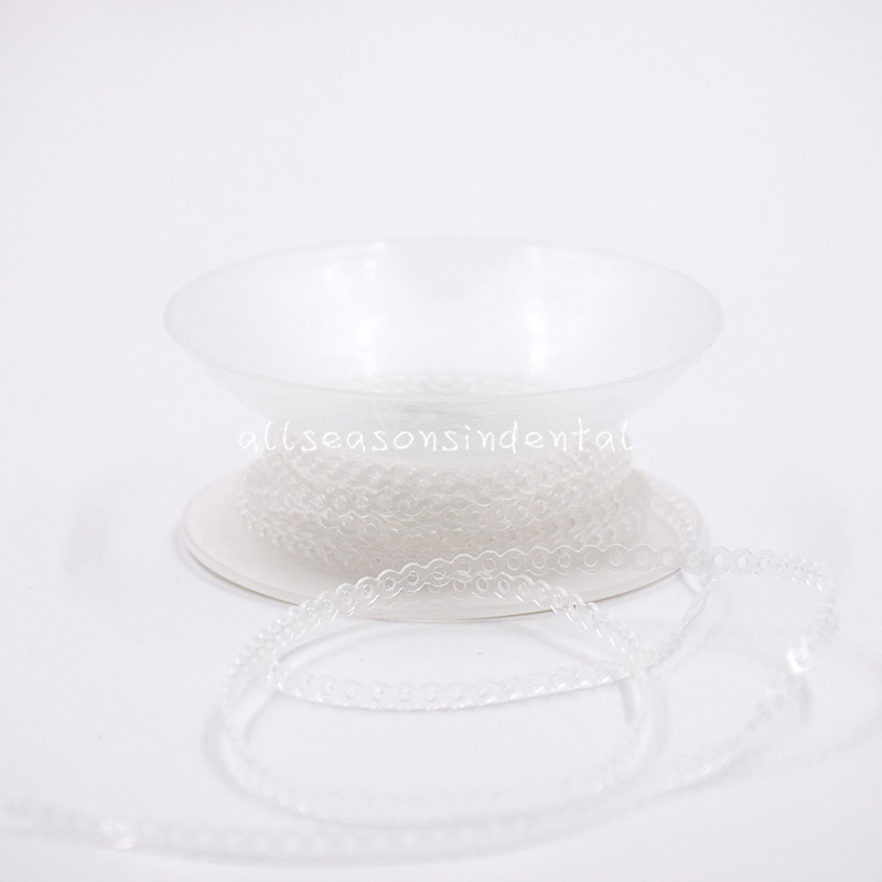 Dental Orthodontic Elastic Ultra Short Type Power Chain Roll Clear Transparent