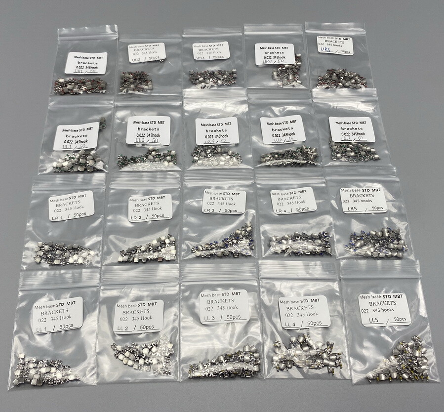 Dental Orthodontic Brackets Braces Standard MBT 022 Slot Hooks 345 Metal Bulk