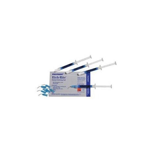 Pulpdent ETCH Etch-Rite 38% Dental Etching Gel Kit 1.2 mL 4/Pk