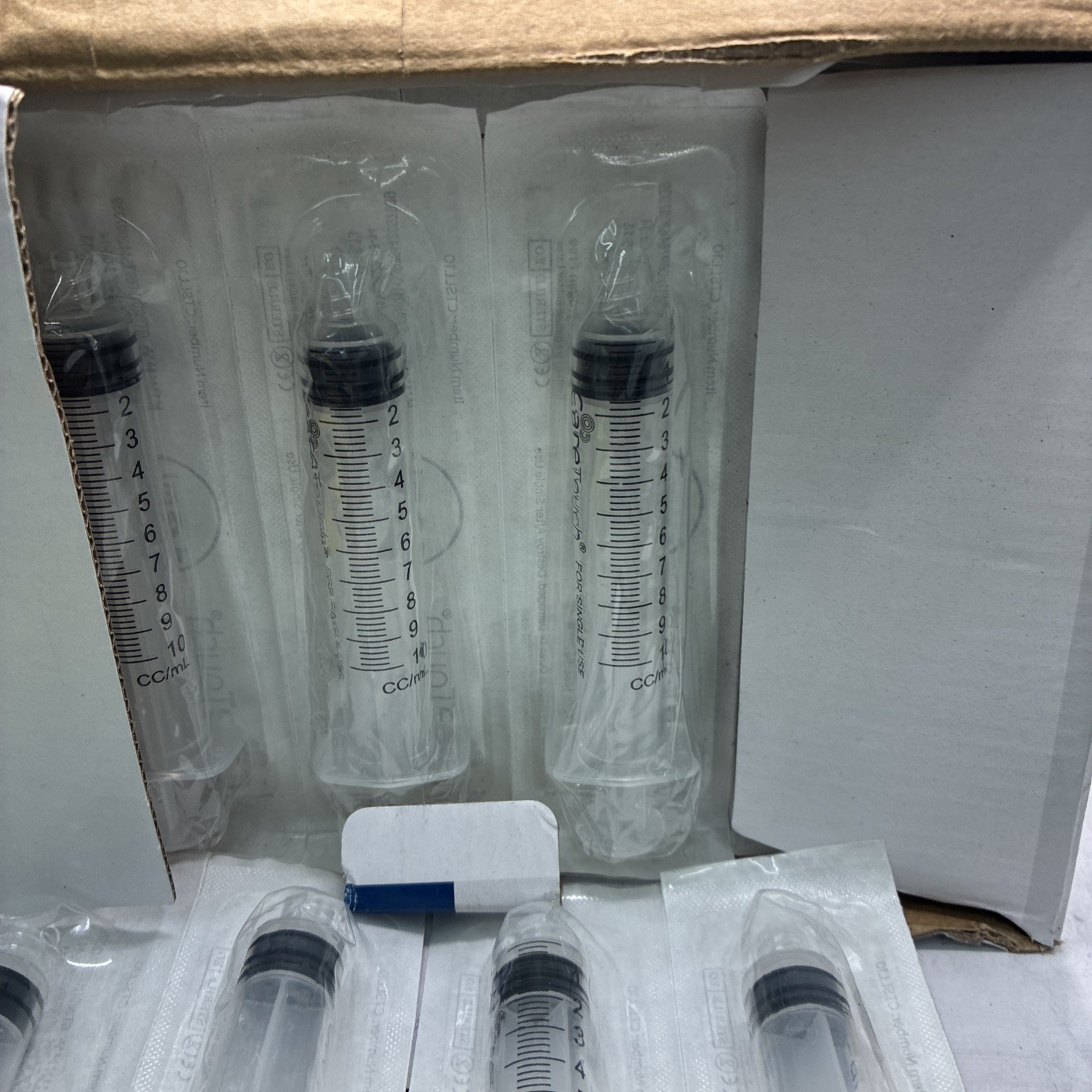 Care Touch 10mL Syringe Only – Luer Lock Tip NO NEEDLE ,100 PACK