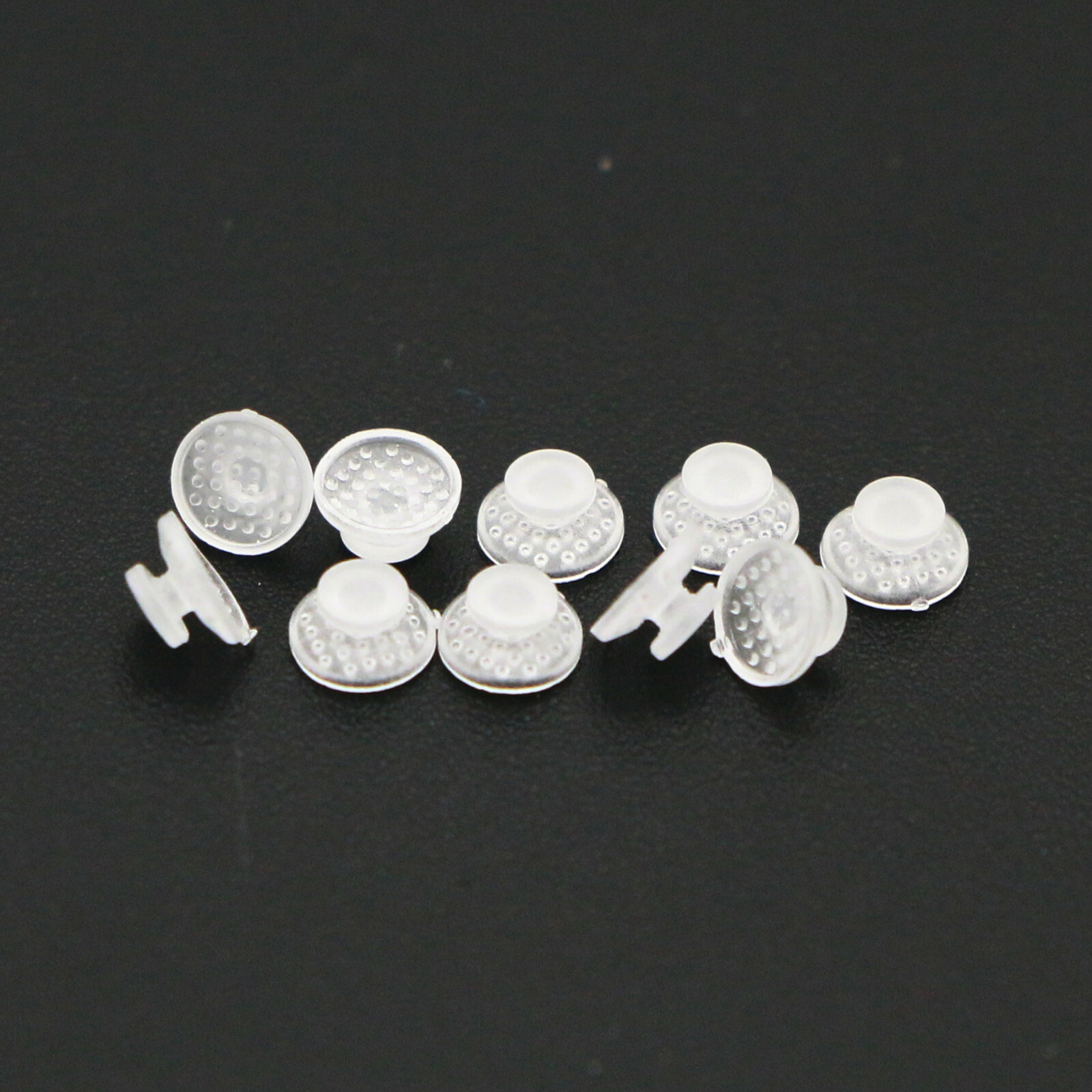 10/pack Dental Orthodontic Ceramic Clear Lingual Button Bondable Round Composite