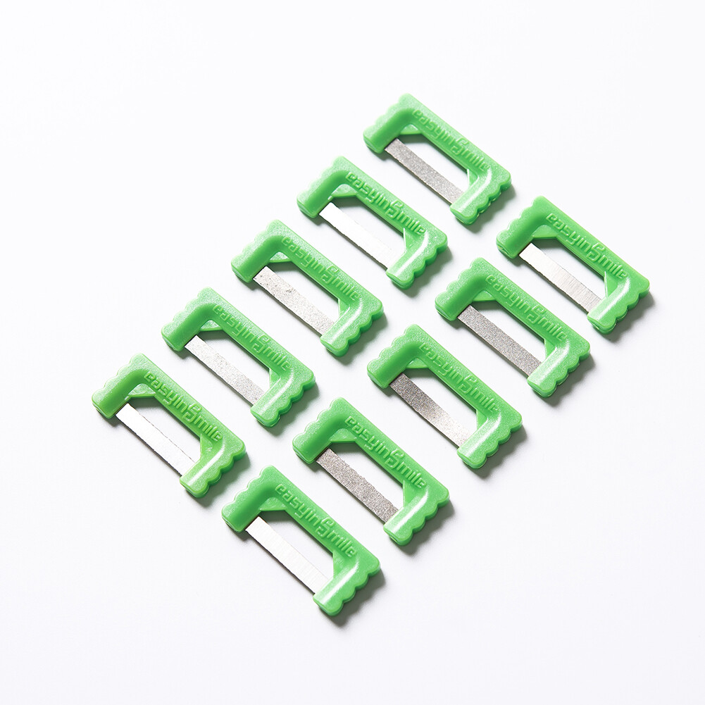 10Pcs Orthodontic Interproximal Reduction Enamel Kit Dental IPR Strips Ortho Saw