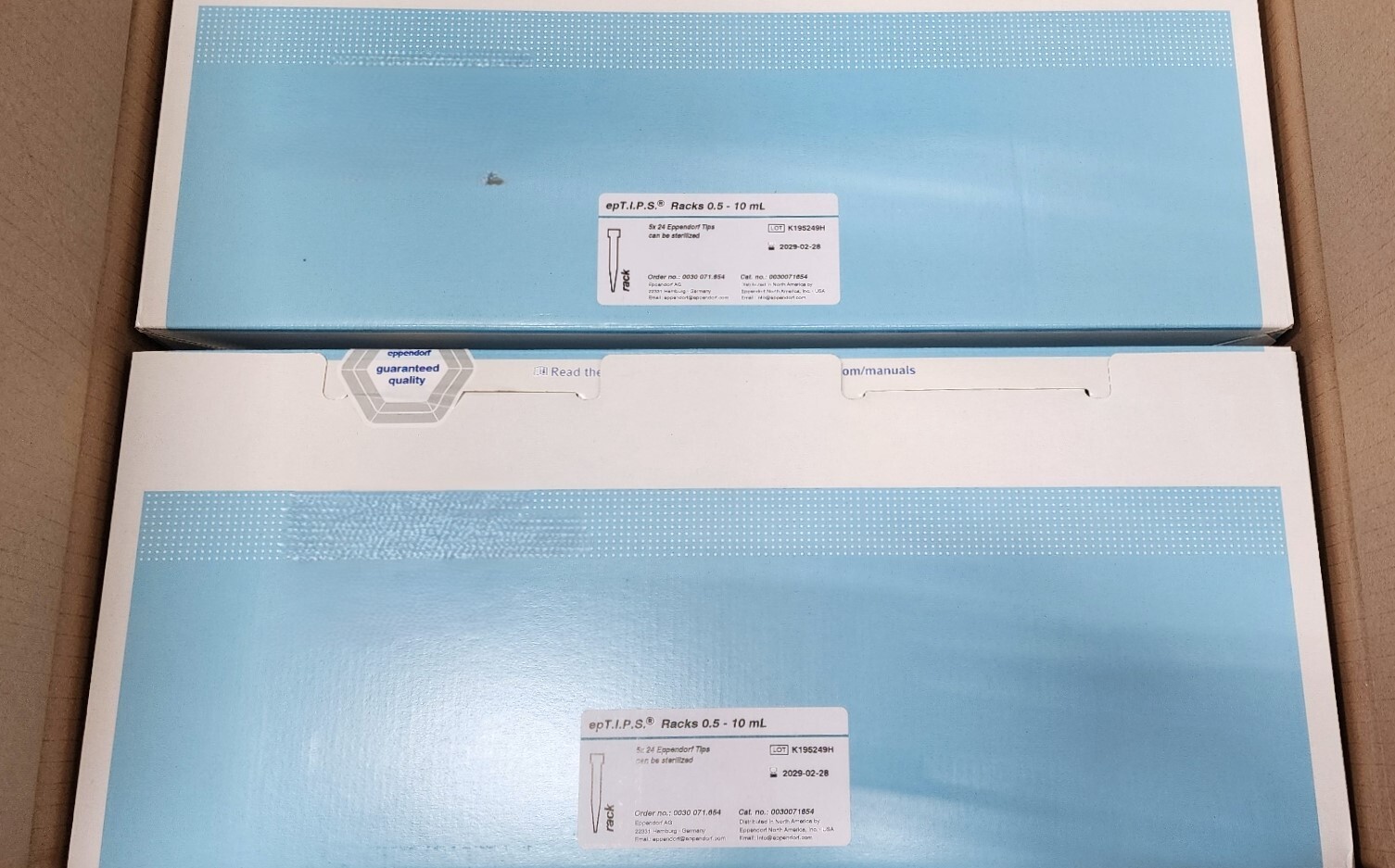 Eppendorf 0030071654 epT.I.P.S. Racks 0.5 – 10 mL, 165 mm , CASE OF 4 BOXES