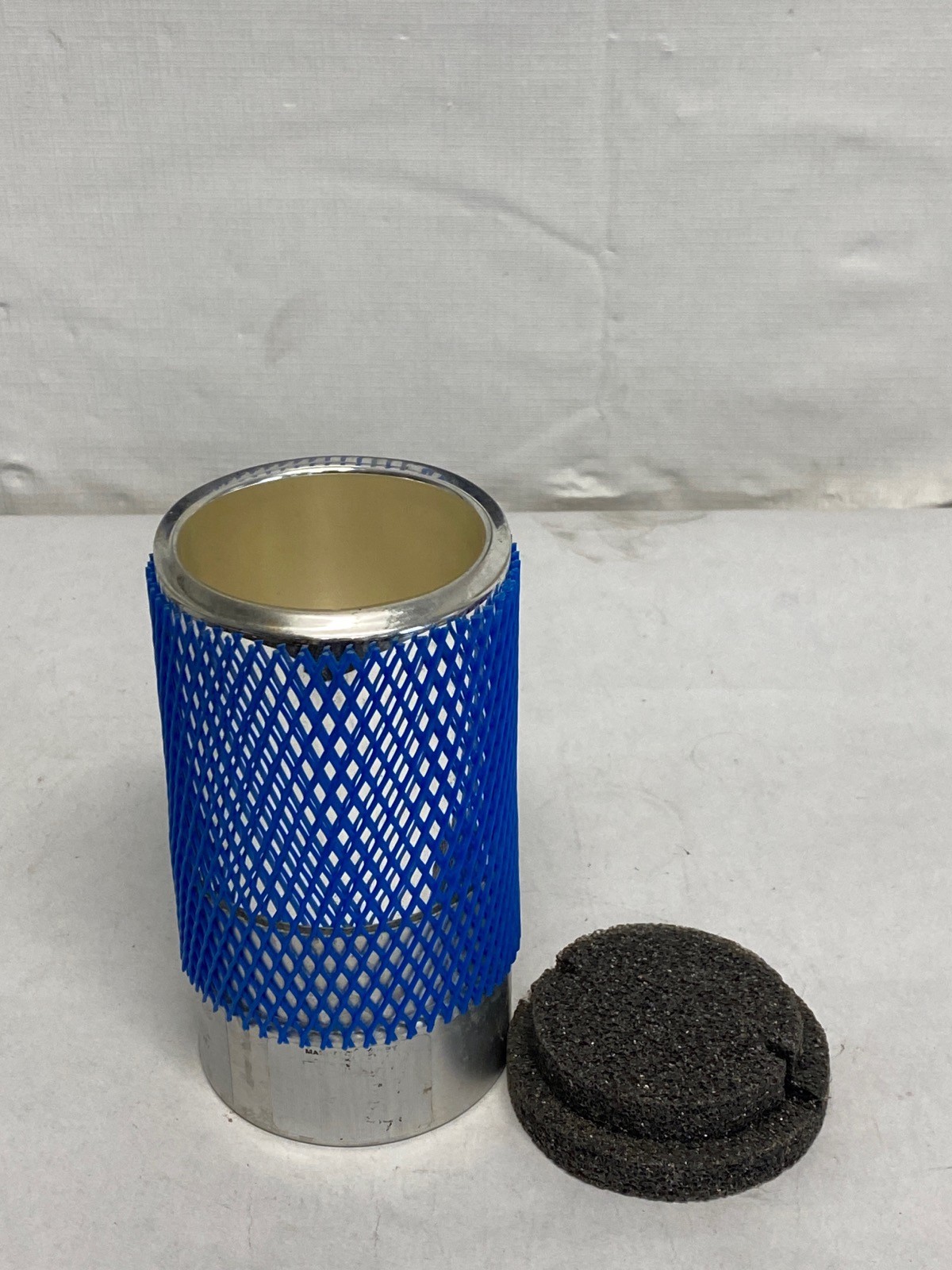 POPE 350mL Lab Grade Cylindrical Glass Dewar Flask Std Base Mesh Stpr 8600 8845