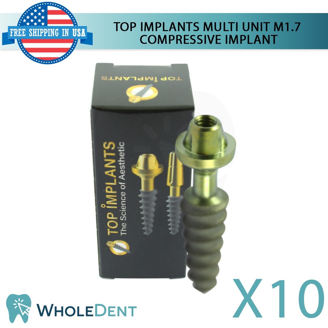 X10 Dental Multi Unit M1.7 Compressive Monoblock Fixture Titanium Sterile SLA