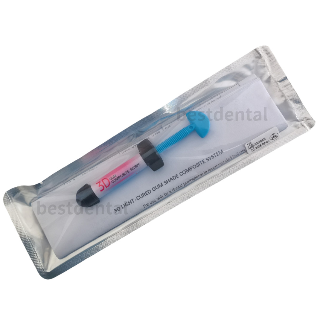 Pink Color Dental Gingiva Resin Beautiful Gum Composite 3D Aesthetic Light Cure