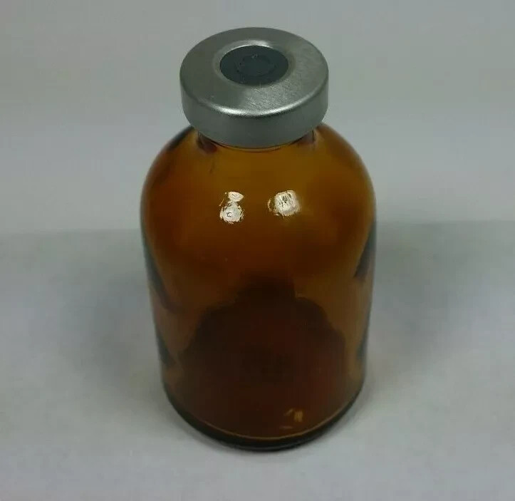 ONE 30ml AMBER EMPTY sterile capped serum vial