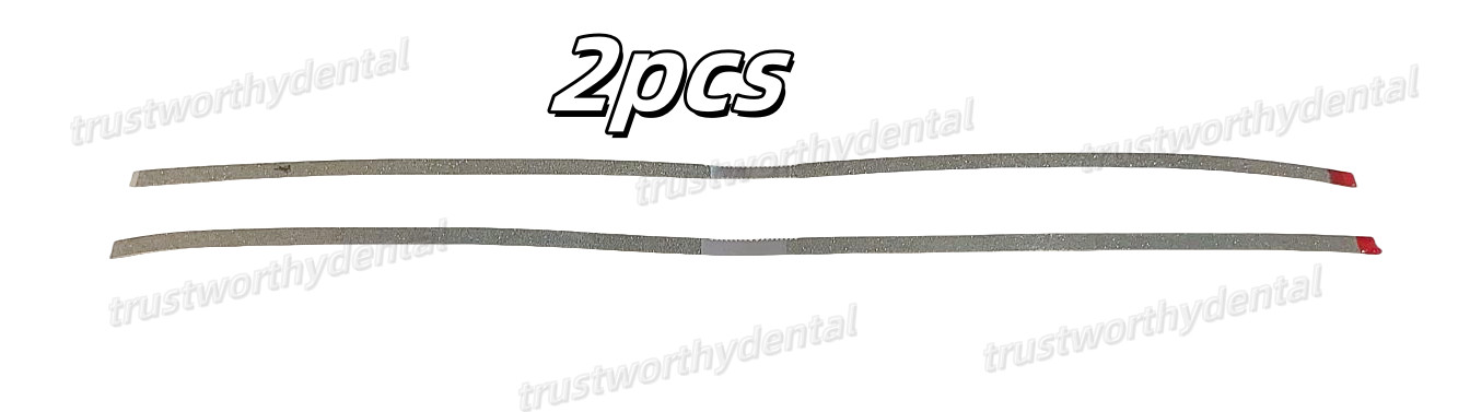 New 2.5mm Dental Single Side Diamond Finishing Strips Metal Polishing Sands