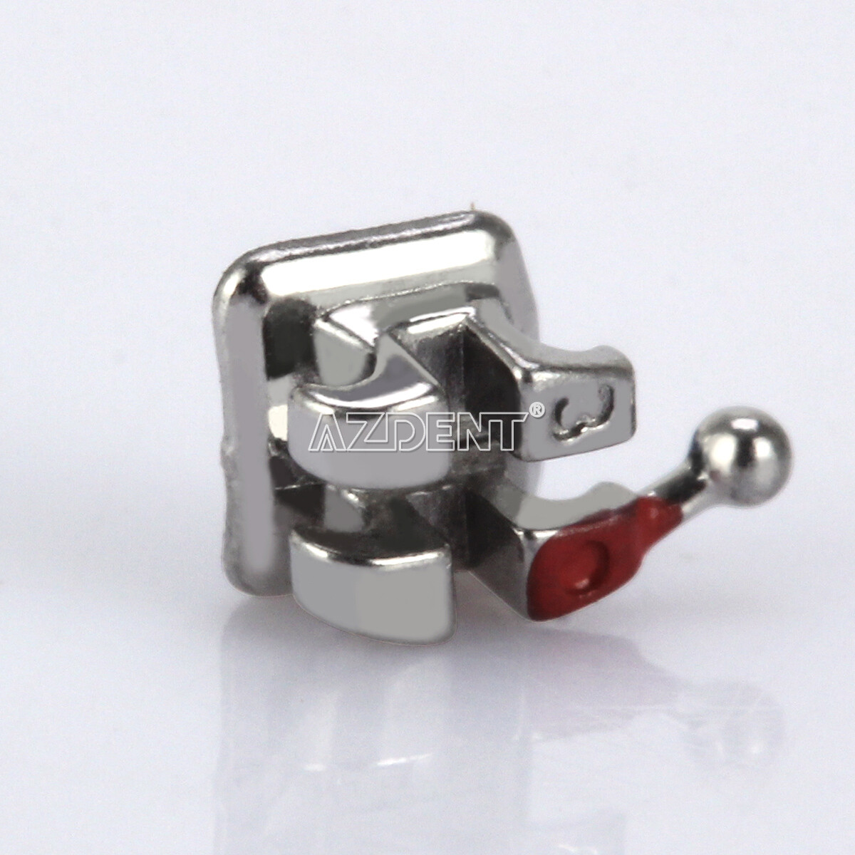 AZDENT Dental Orthodontic Monoblock Metal Brackets Braces Mini MBT 022 3-4-5Hook