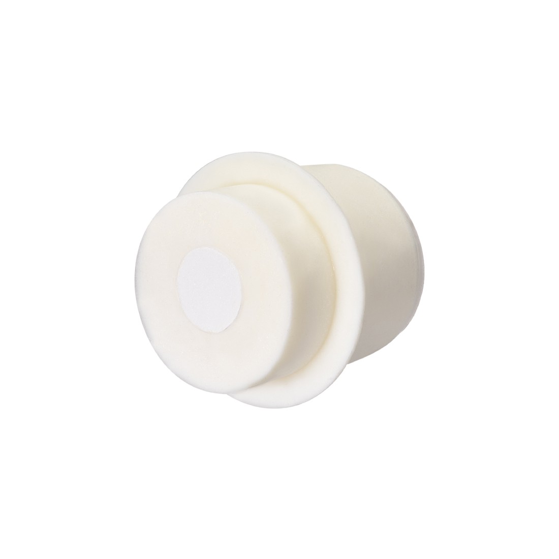 44-49mm Beige Drilled Silicone Stopper Plugs for Flask Test Tube Stopper