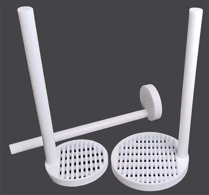High Temperature Resistant PTFE Cleaning Rack for Lab Glass Beaker Cleaning