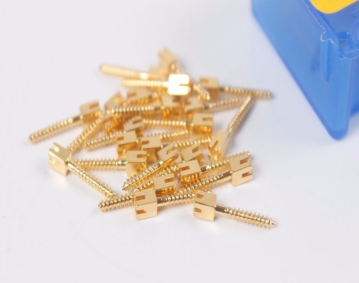 120pcs/kit Dental Screw Post Completed Kit Silver/Gold Plated Endo Conical Pins