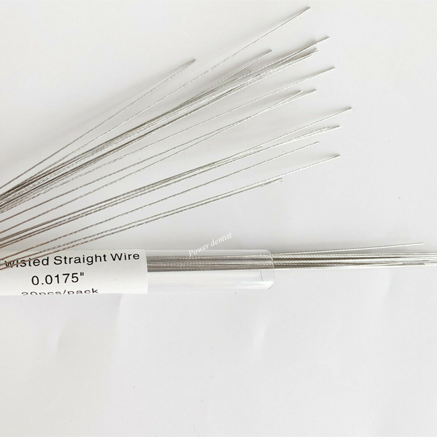 20Pcs Dental Twist Wires Orthodontic Twisted Straight Wire SS Lingual Retainer