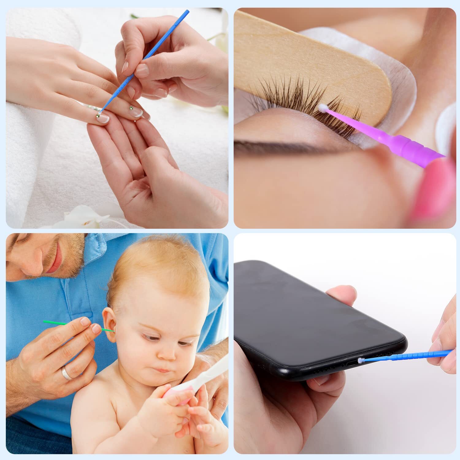 2000PCS Dental Microbrush Disposable Applicators Tips Micro Brush Cleaning