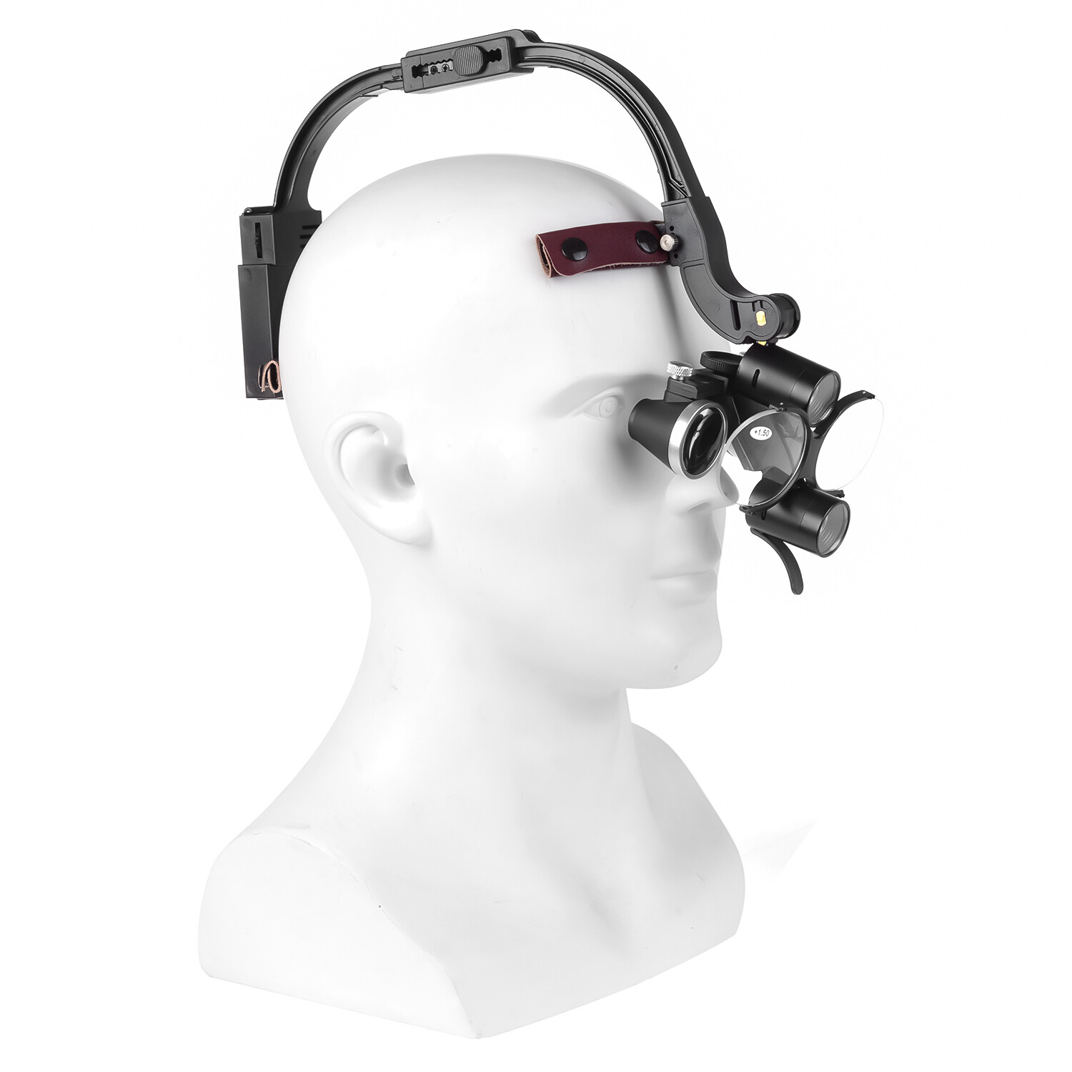 Dental Optical 5W Wireless LED Headlight Two LED Lights+3.5X-420 Loupes+AL-BOX