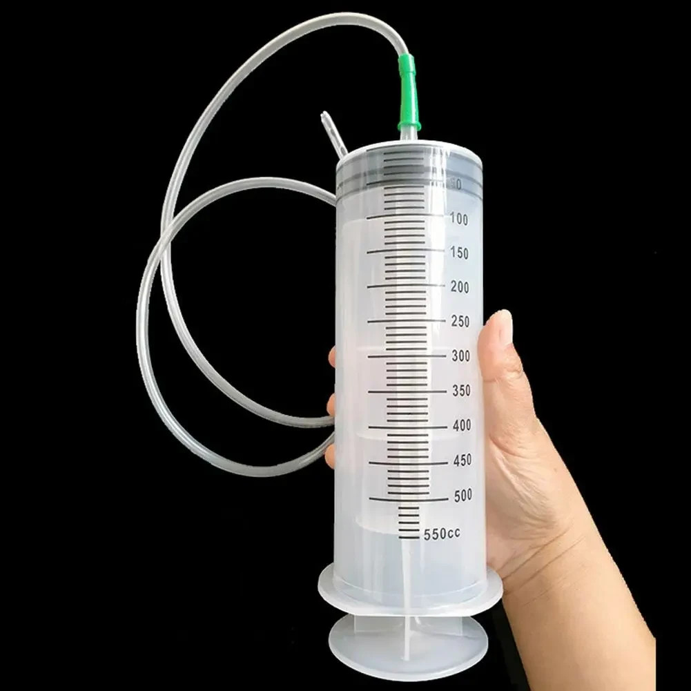 100ml/550ml Large Capacity Syringe Reusable Pump Measuring With 1m Tube Feeding*