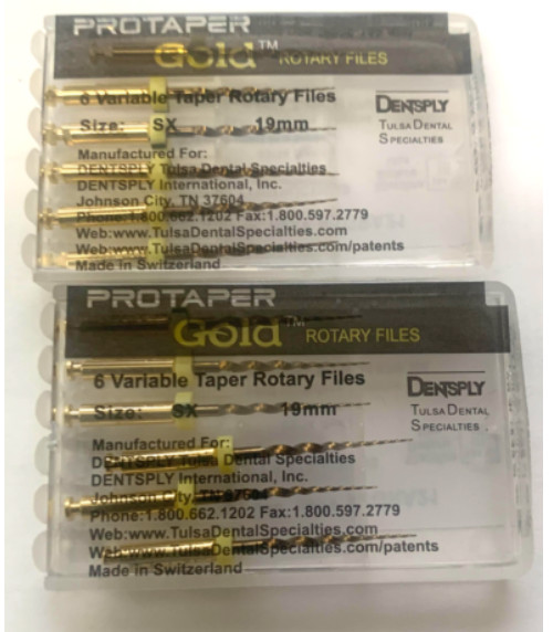 SALE! Dentsply ProTaper Gold Rotary Files F1,F2,F3,S1,S2,SX-F3 6 files packs