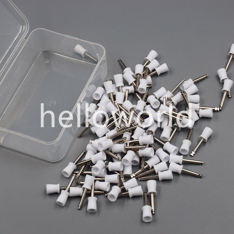 500 Pcs White Hot-sale Dental Prophy Polishing Cups Rubber Latch Bowl 4 Webbed
