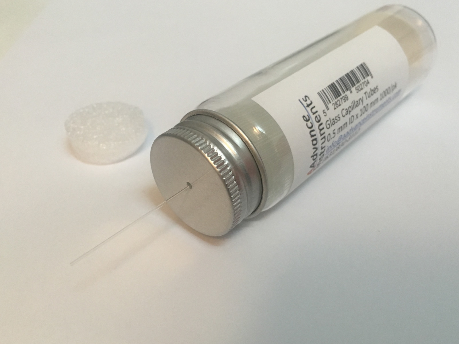 Capillary Tubes Glass 0.5mm x 100mm 500 or 1000/pk Micro Pipettes TLC Spotting