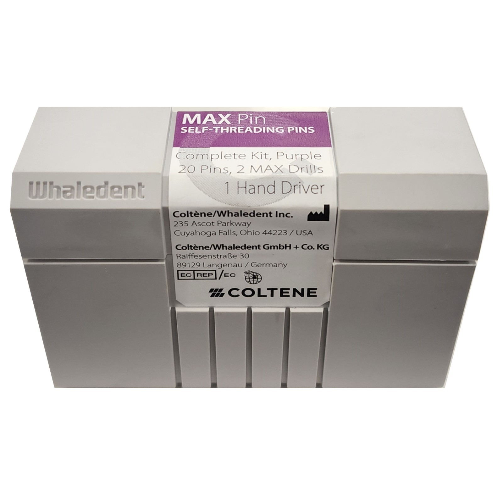 *1-Kit* Coltene MaxPin Titanium Alloy Self-Threading 0.021″ Pins Purple M-21