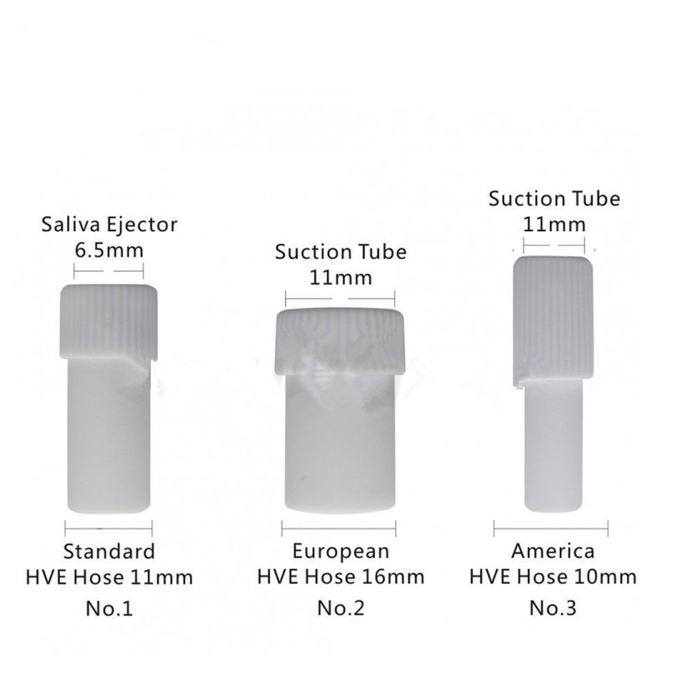 Dental Suction Tube Convertor Saliva Ejector HVE Hose Adaptor Autoclavable 135℃