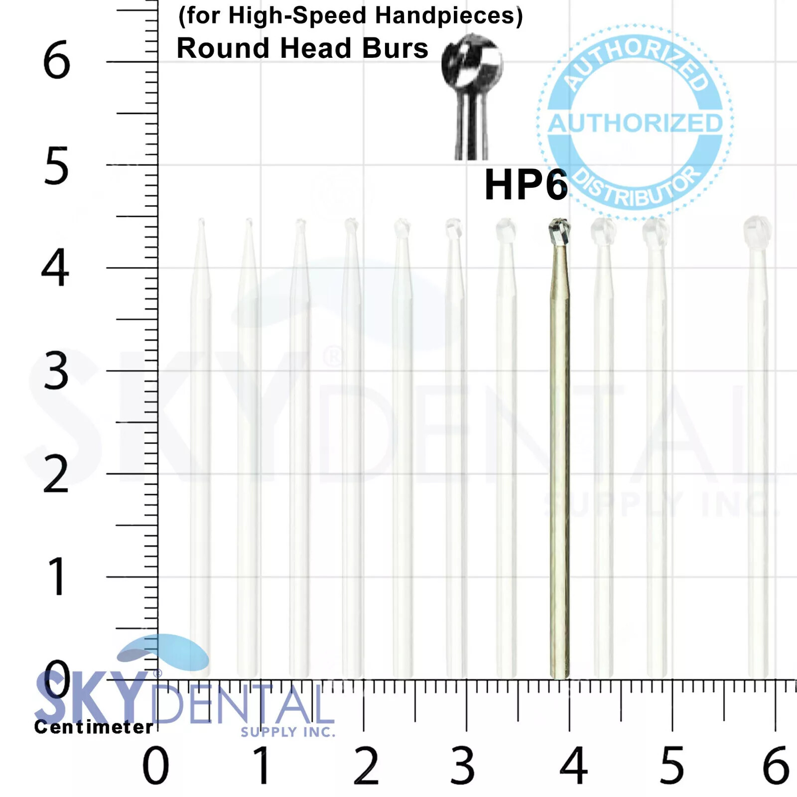 Beavers HP6 Carbide Burs HP Shank for Straight Handpiece Made in Canada 100 Bur