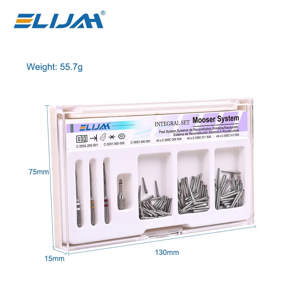 Dental Endo Screw Posts Mooser System Integral Set CT4 Titanium Root Canal Pins